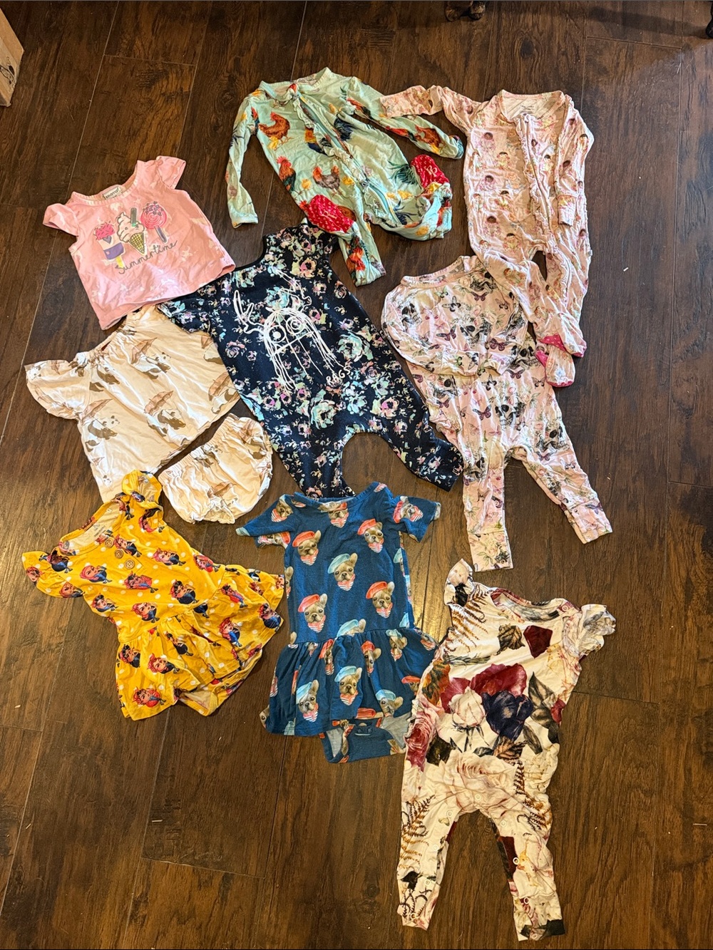 Lot of baby/toddler Rompers/ pajamas